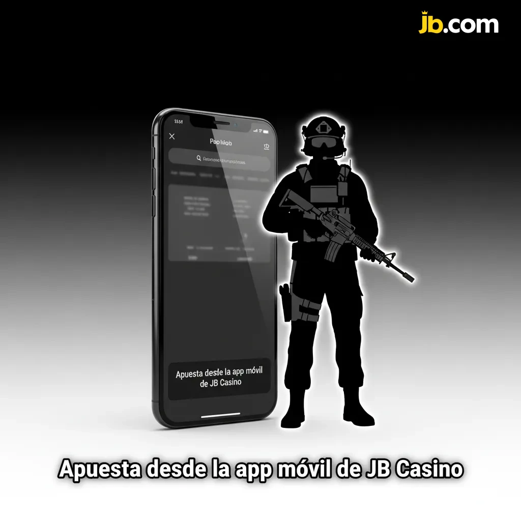 Mano sosteniendo smartphone con la app móvil de JB Casino: apuestas en vivo de CS2, cuotas y alertas en pantalla.