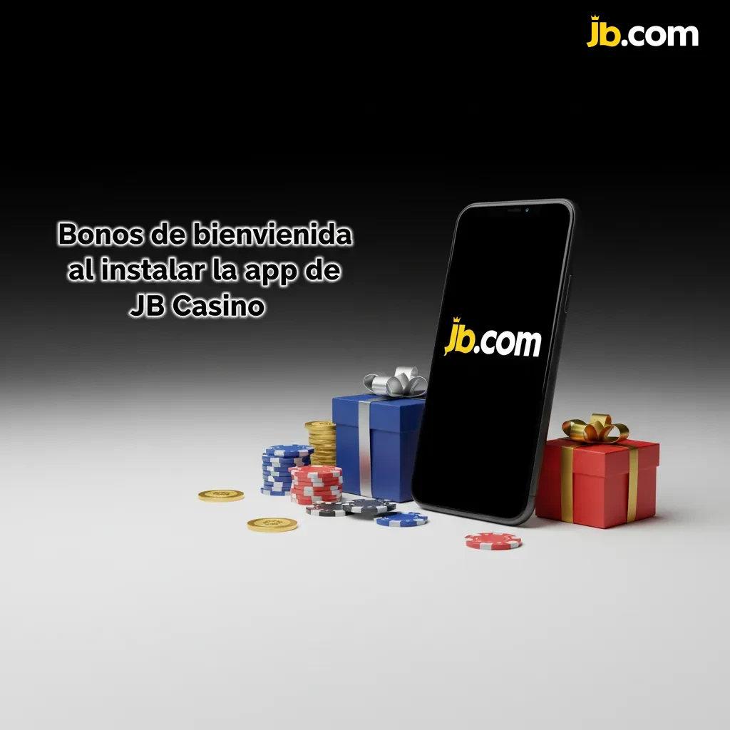 Bonos de bienvenida al instalar la app de JB Casino: 100% hasta $20.000 en Deportes y Casino, y hasta 50 giros gratis. TyC.