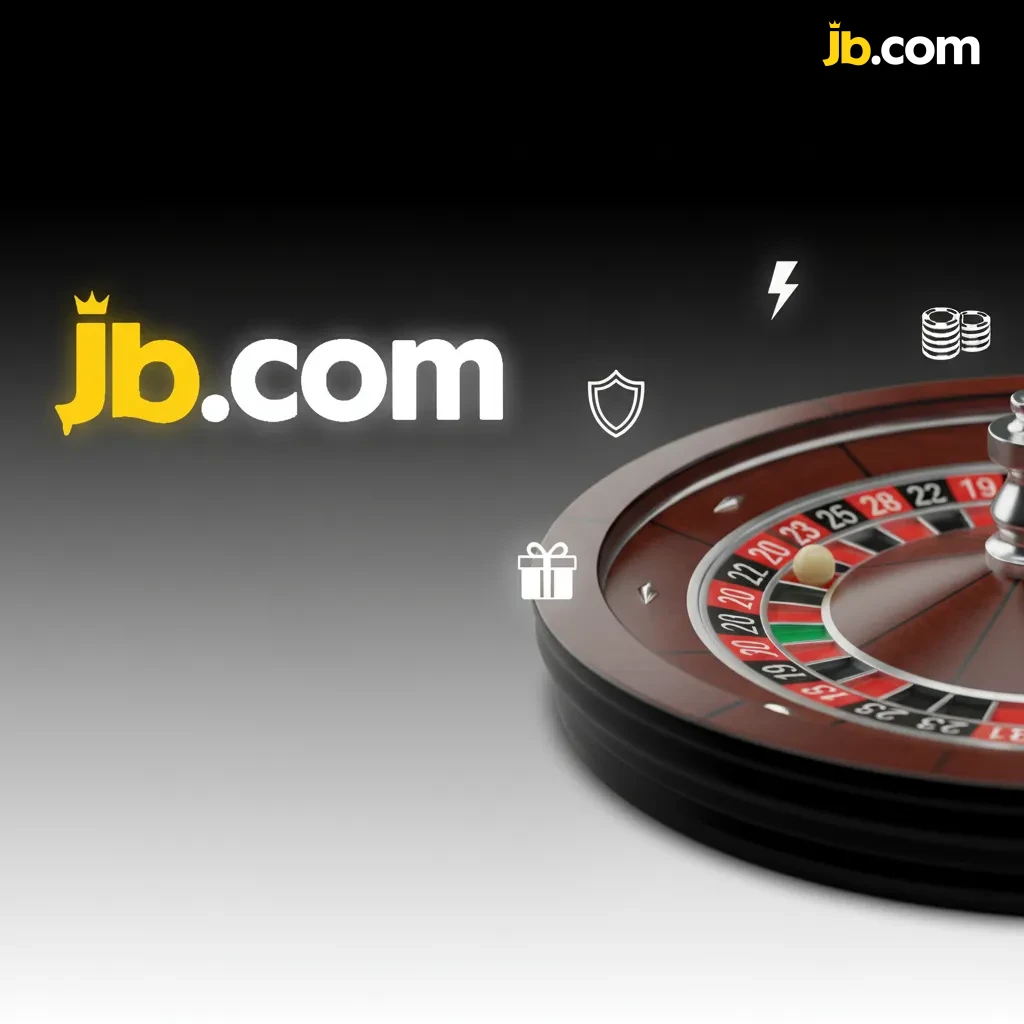 Banner de JB Casino con iconos: pagos locales y cripto, retiros rápidos, app móvil, soporte 24/7, VIP y plataforma segura