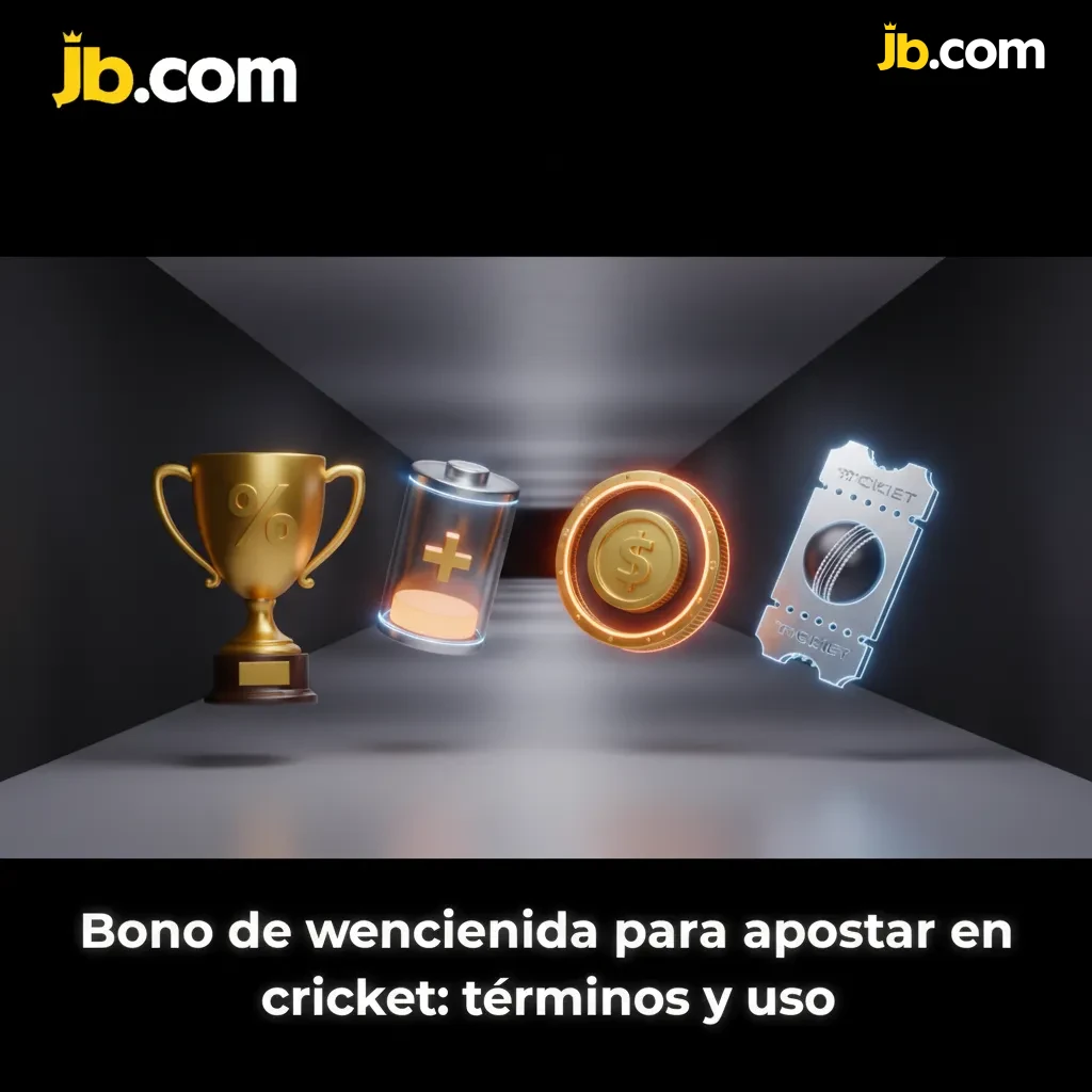 Bono 100% hasta $20.000 en cricket pre y en vivo; código CRICKET; depósito mínimo $10.000; rollover 8x 1.50