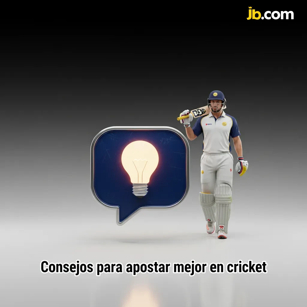 Infografía en español con consejos de apuestas en cricket: forma del equipo, clima y pitch, banca y datos en vivo.