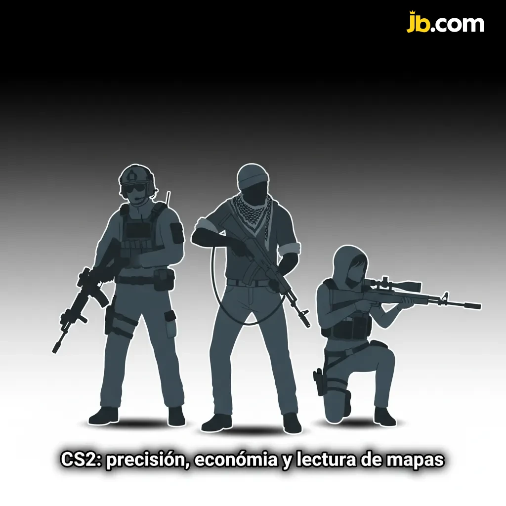 Gráfico promocional de CS2 sobre apuestas esports: precisión, economía, lectura de mapas y torneos PGL, BLAST, ESL e IEM.