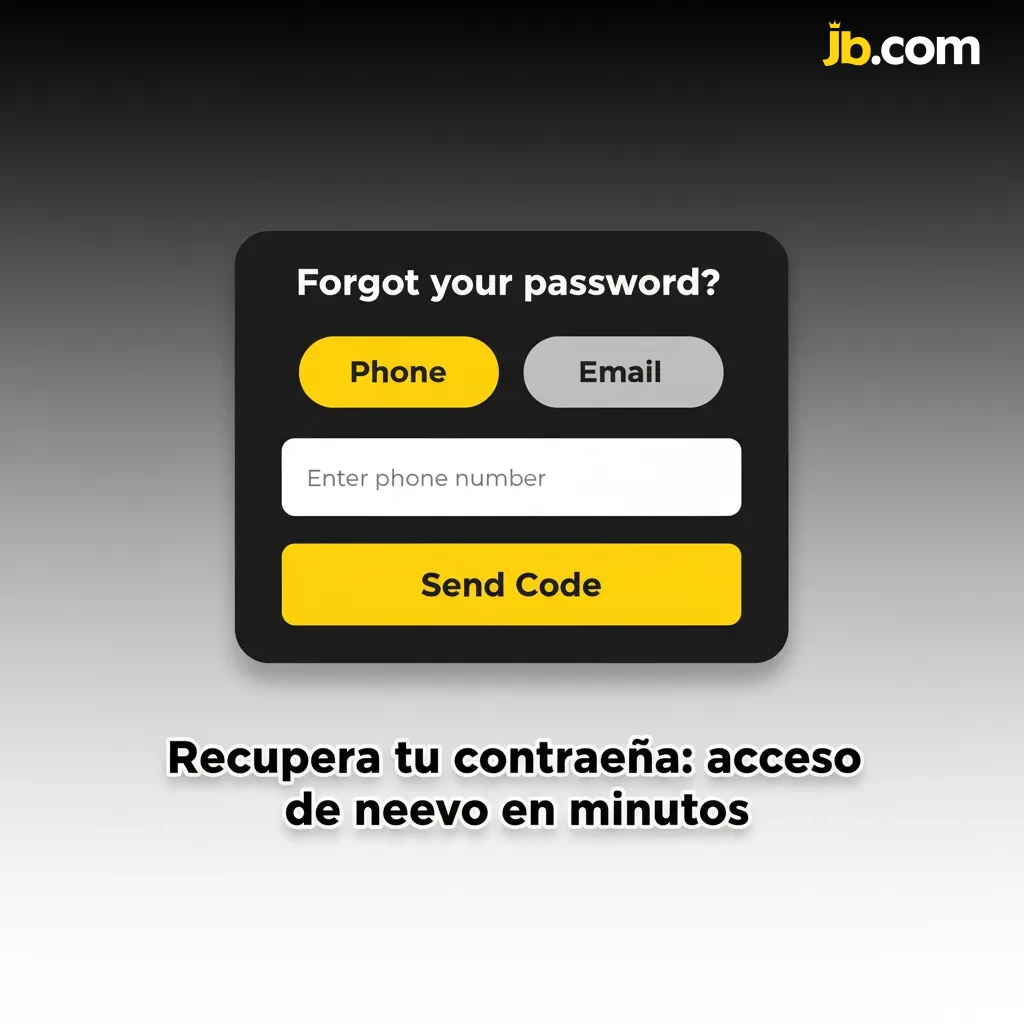 Ilustración de restablecer contraseña por correo o SMS: recibir código, crear nueva clave y activar 2FA.