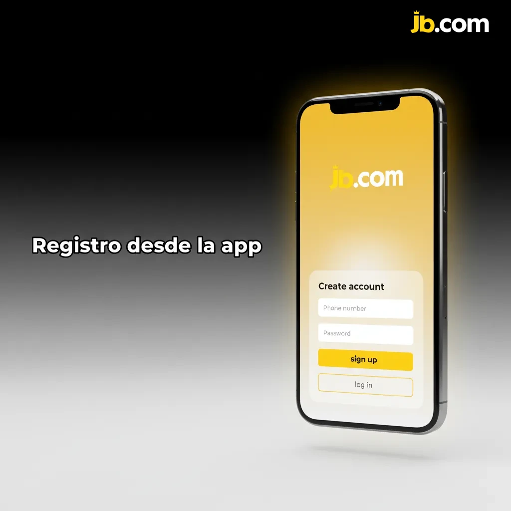 Pantalla de registro en la app: crear cuenta, datos personales, verificación SMS/correo y límites de depósito y seguridad.