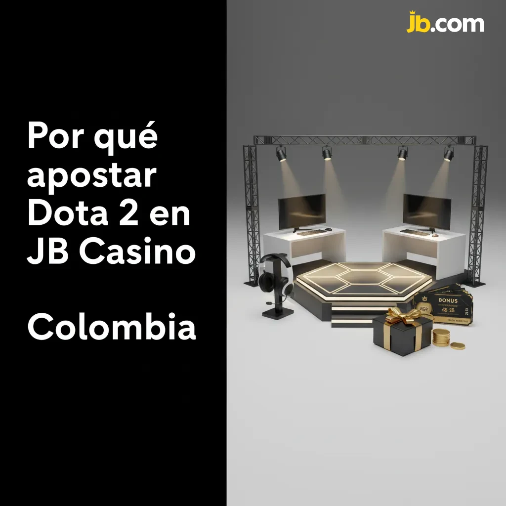 Banner de JB Casino Colombia para apuestas Dota 2: bonos, pagos locales (PSE, Nequi, Daviplata), app, soporte 24/7 español.